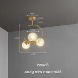 Lamparas colgantes doradas diseño moderno y creativo con LED