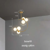Lamparas colgantes doradas diseño moderno y creativo con LED