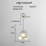 Lamparas colgantes doradas diseño moderno y creativo con LED