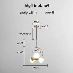 Lamparas colgantes doradas diseño moderno y creativo con LED