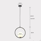 Apliques colgantes modernos con diseño esférico y minimalista