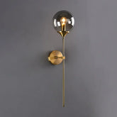 Aplique muro led esférica de lujo para dormitorio