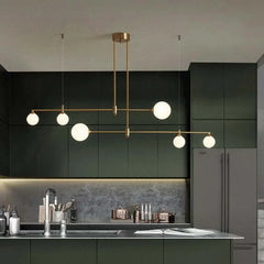 Lámpara Colgante de Cobre para Isla de Cocina