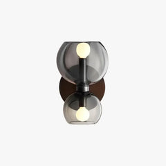 Apliques modernos diseño sencillo de doble esfera para pared
