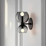 Apliques modernos diseño sencillo de doble esfera para pared