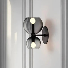 Apliques modernos diseño sencillo de doble esfera para pared