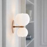Apliques modernos diseño sencillo de doble esfera para pared
