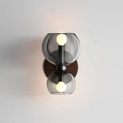 Apliques modernos diseño sencillo de doble esfera para pared