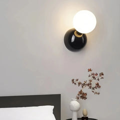 Aplique de pared esfera nórdico LED de acrílico para mesita de noche