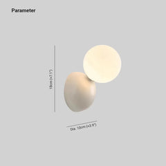 Aplique de LED de Vidrio Estilo Minimalista