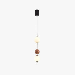 Lámparas para habitacion diseño de esferas colgantes estilo crema