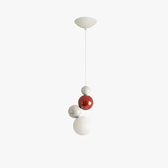 Lámparas para habitaciones diseño creativo esférico estilo crema