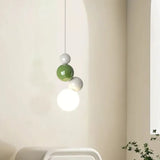Lámparas para habitaciones diseño creativo esférico estilo crema