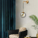 Apliques de pared interior modernos con diseño esférico colgante
