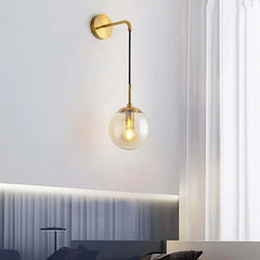 Apliques de pared interior modernos con diseño esférico colgante