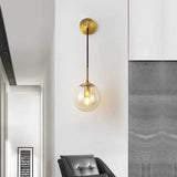 Apliques de pared interior modernos con diseño esférico colgante