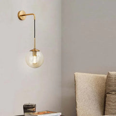 Apliques de pared interior modernos con diseño esférico colgante