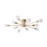 Lámpara de techo Sputnik moderna de metal con LED regulable para salón