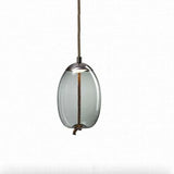 Lámpara colgante globo de vidrio estilo nórdico con LED para dormitorio