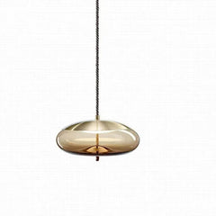 Lámpara colgante globo de vidrio estilo nórdico con LED para dormitorio