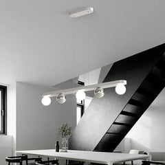 Lámpara colgante de burbujas en forma lineal para isla de cocina moderna