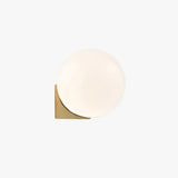 Aplique LED de Pared con Esfera de Vidrio en Estilo Minimalista