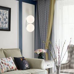 Aplique LED de Pared con Esfera de Vidrio en Estilo Minimalista