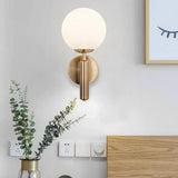 Aplique pared pasillo led lámpara de diseño simple esférico