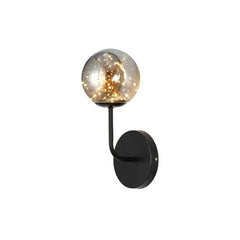 LED aplique pared diseño creativo de esfera de vidrio dorado
