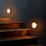Aplique de pared redondo LED moderno Ø14 cm para pasillo