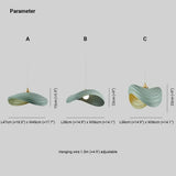 Lamparas colgantes para barra de cocina diseño minimalista ondulado