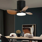Aplique LED para ventilador de techo en estilo nórdico negro para comedor