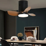 Aplique LED para ventilador de techo en estilo nórdico negro para comedor