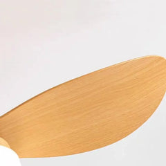 Plafón LED con ventilador de estilo nórdico blanco para dormitorio