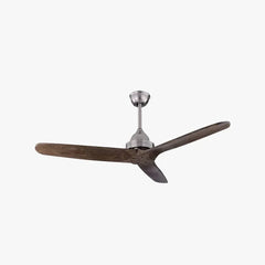 Luz de ventilador de comedor vintage de madera de madera de tres cuchillas