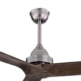 Luz de ventilador de comedor vintage de madera de madera de tres cuchillas