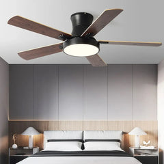 Plafón LED regulable con ventilador para dormitorio