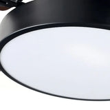 Plafón LED regulable con ventilador para dormitorio