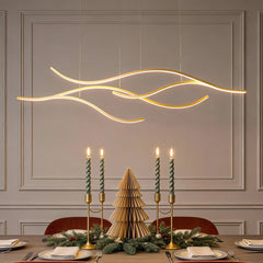 Lámpara colgante moderna de diseño LED regulable en metal para comedor