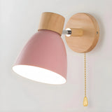 Aplique de lectura LED orientable en tonos macaron para mesita de noche