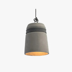 Lámpara colgante de cemento estilo industrial