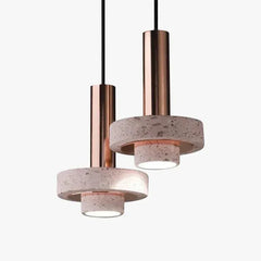 Lámpara colgante de terrazo rosa