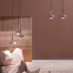 Lámpara colgante de terrazo rosa