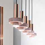 Lámpara colgante de terrazo rosa