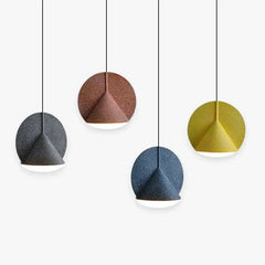 Lámpara colgante de resina de colores para restaurante