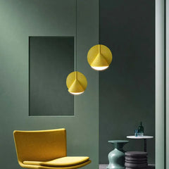 Lámpara colgante de resina de colores para restaurante