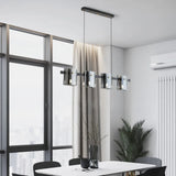 Lámpara colgante de vidrio para comedor de lujo ligero y estilo moderno