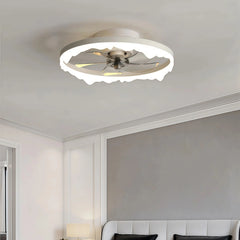 Ventilador de techo silencioso con luz LED regulable y diseño moderno Ø50 cm