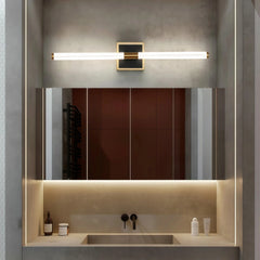 Aplique para espejo de baño LED moderno con diseño tubular IP44