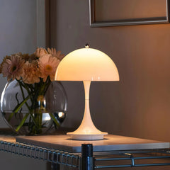 Lámpara de mesa recargable nórdica con LED táctil en tonos macaron para salón